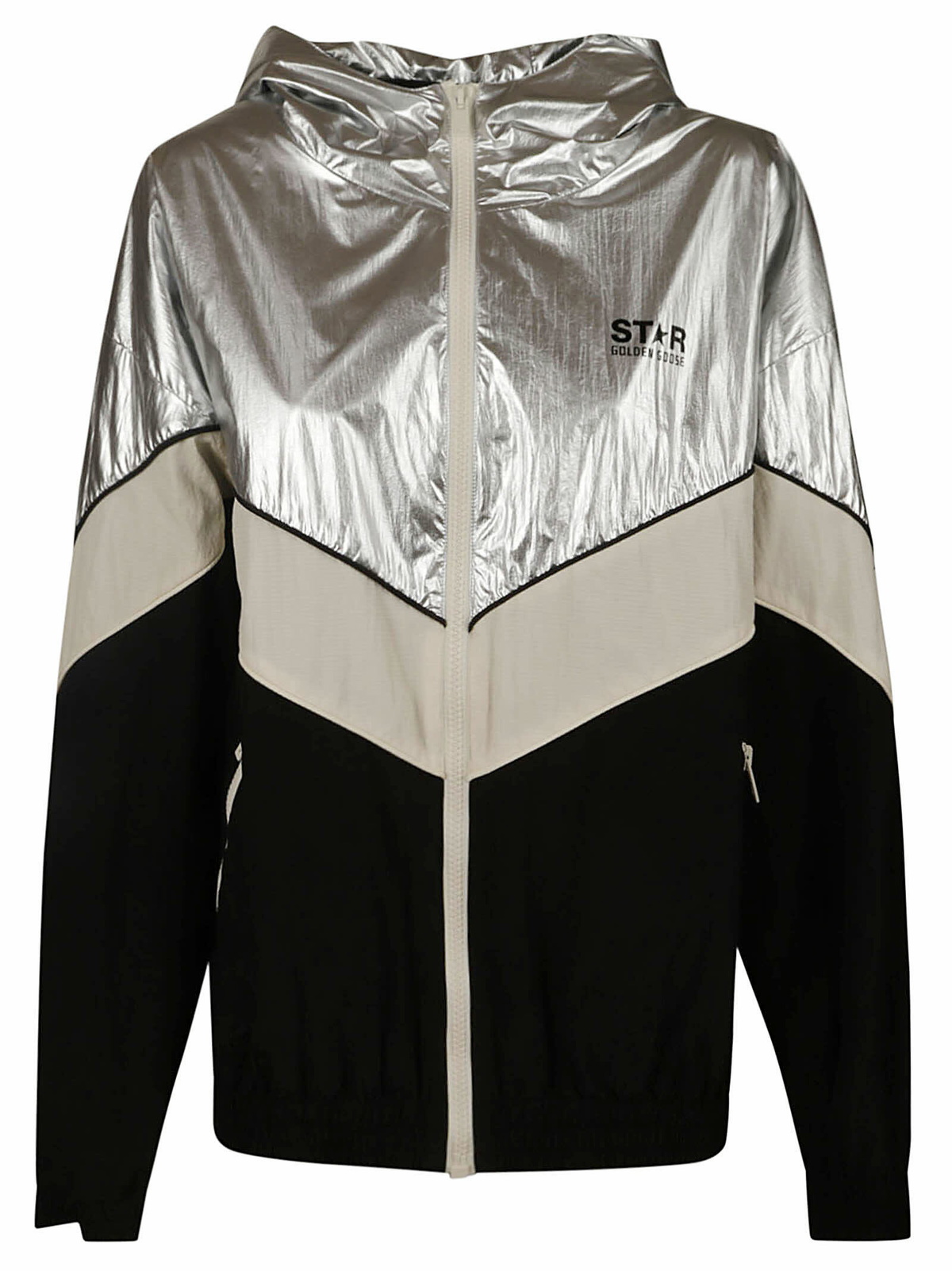 ジャケット Golden  ZIPPED DENISE TRACK JACKET Golden Goose Zipped Denise Track Jacket in Natural | Lyst