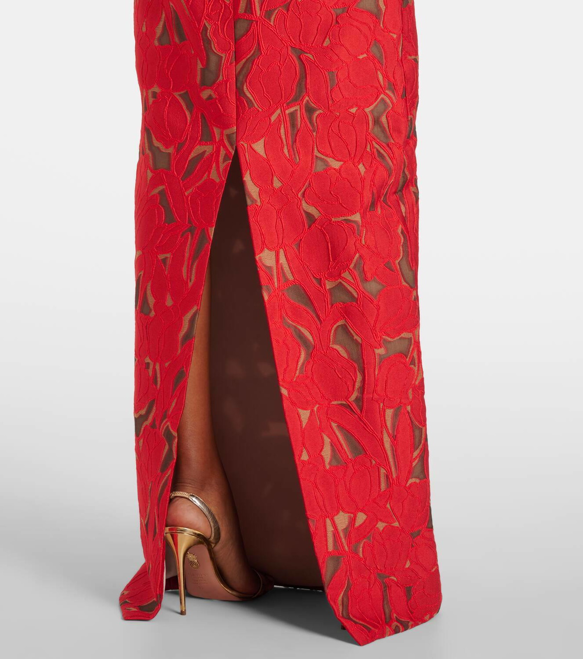 Emilia Wickstead Laelia jacquard corset dress