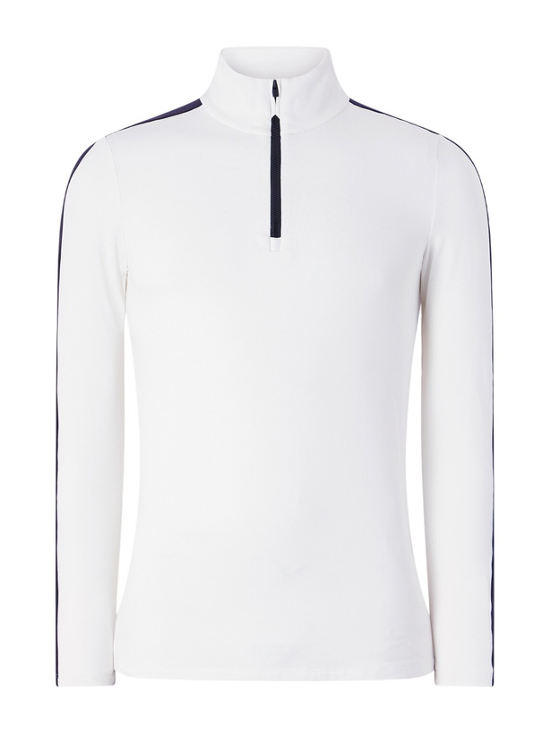 Photo: Fusalp - Alpille IV Tech Stretch-Jersey Half-Zip Ski Base Layer - White