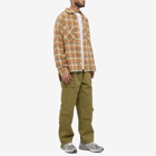 General Admission Men's Flannel Plaid Shirt in Brown