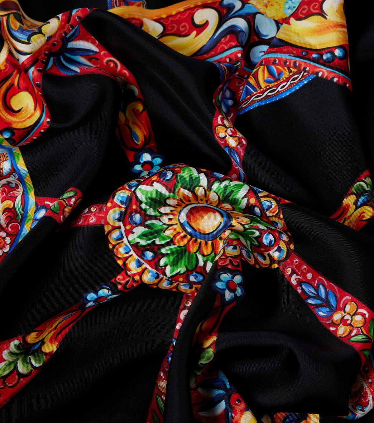 Dolce&Gabbana Carretto silk twill scarf