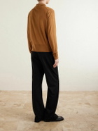 Versace - Logo-Appliquéd Silk and Cotton-Blend Cardigan - Brown