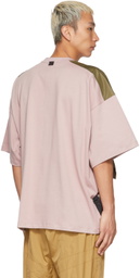 A. A. Spectrum Pink & Khaki Alnnaji T-Shirt