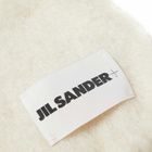 Jil Sander Women's Plus Label Logo Scarf in White