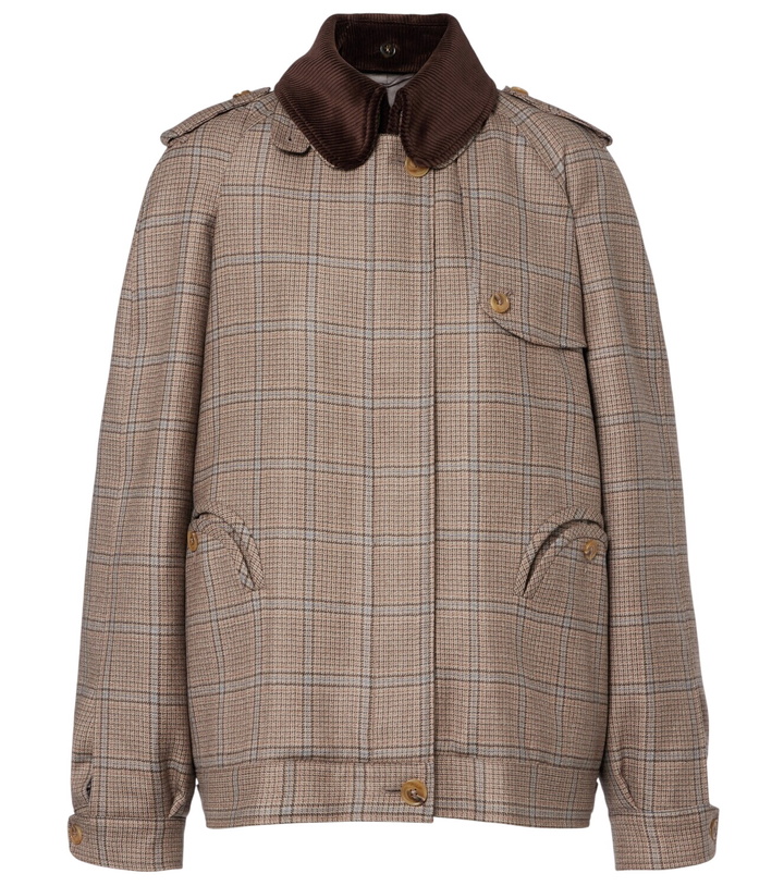 Photo: Blazé Milano Chausie checked virgin wool jacket