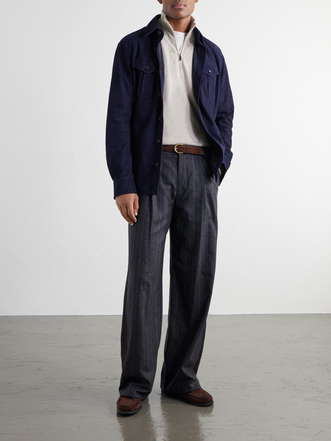 Massimo Alba - Liam Cashmere Half-Zip Sweater - Neutrals