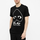 Comme des Garçons Play Men's Inverted Heart Logo T-Shirt in Black