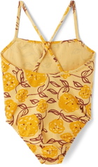 Weekend House Kids Kids Yellow Mimosa One-Piece Swimsuit