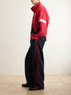 NAHMIAS - Destroyed Wide-Leg Striped Jeans - Blue
