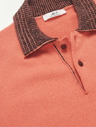 Mr P. - Cashmere-Blend Polo Shirt - Orange