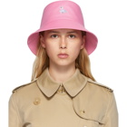 Burberry Pink Swan Applique Bucket Hat