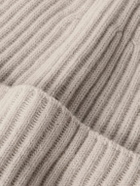 Brunello Cucinelli - Ribbed Cashmere Beanie - Neutrals