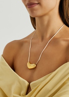 Agmes Heart Satin-cord Necklace - Gold - One Size