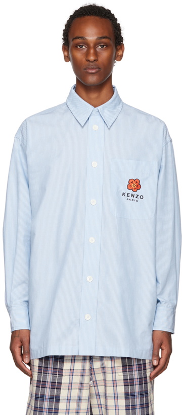 Photo: Kenzo Blue Kenzo Paris Boke Flower Shirt