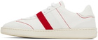 Salvatore Ferragamo White Garda Low Sneakers