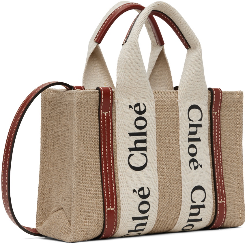 Chloé Beige & Tan Mini Woody Bag
