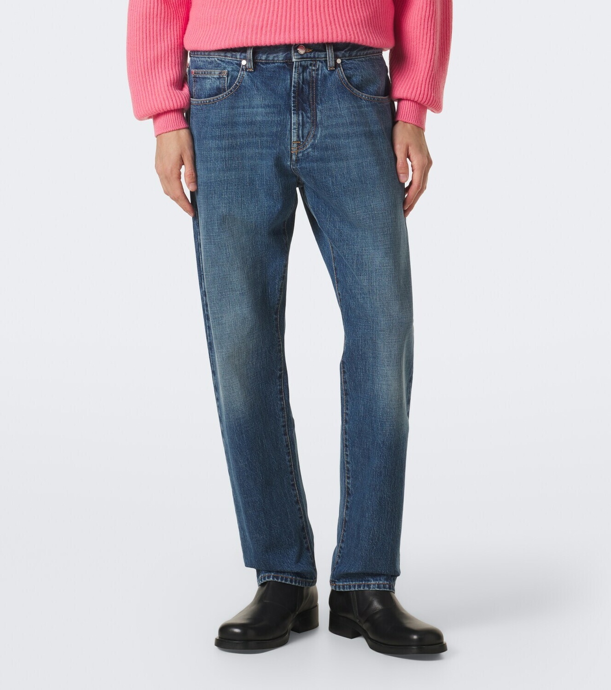 Umit Benan Kevin faded straight jeans