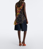Dries Van Noten Belted denim shorts