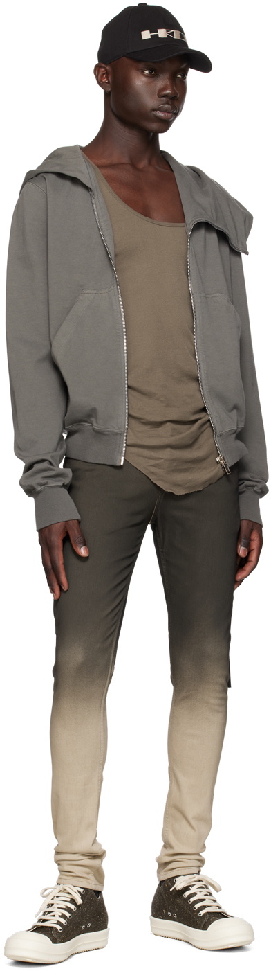 Rick Owens DRKSHDW Black & Off-White Tyrone Jeans
