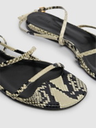 KHAITE Loop Python Print Flat Sandals