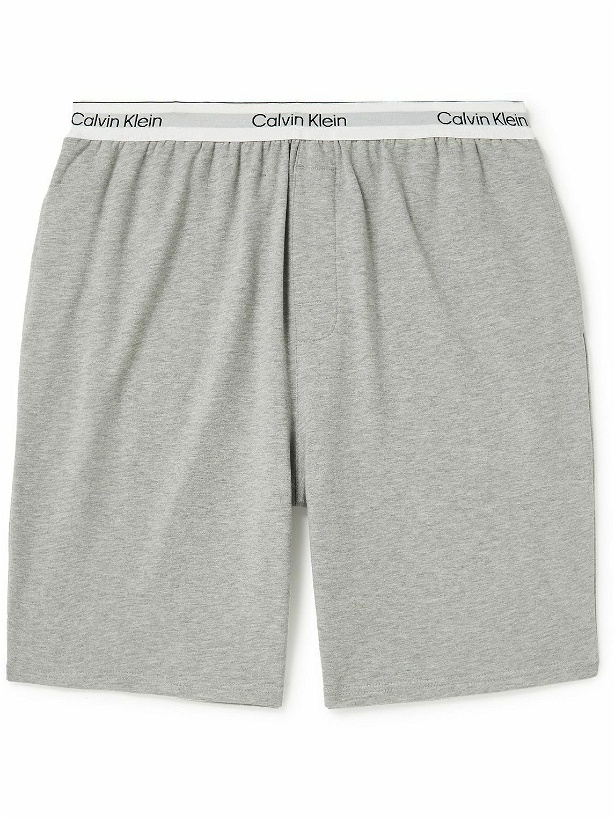 Photo: Calvin Klein Underwear - Cotton-Blend Jersey Pyjama Shorts - Gray