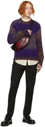 Diesel Purple & Black Oakland Knit Sweater