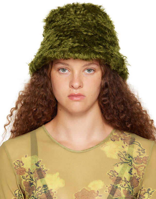 Photo: Dries Van Noten Green Guilia Bucket Hat