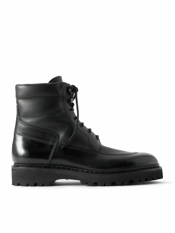 Photo: John Lobb - Peak Panelled Leather Boots - Black