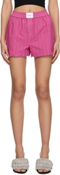 alexanderwang.t Pink Striped Shorts