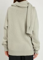 Calvin Klein Mia Scarf-effect Cashmere Jumper Ivory