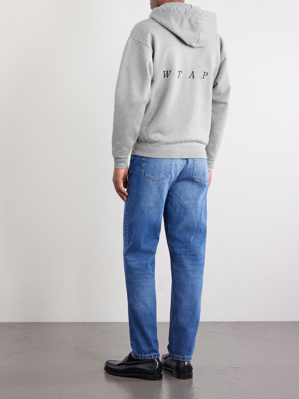 WTAPS - Throwdy Logo-Appliquéd Cotton-Jersey Zip-Up Hoodie - Gray