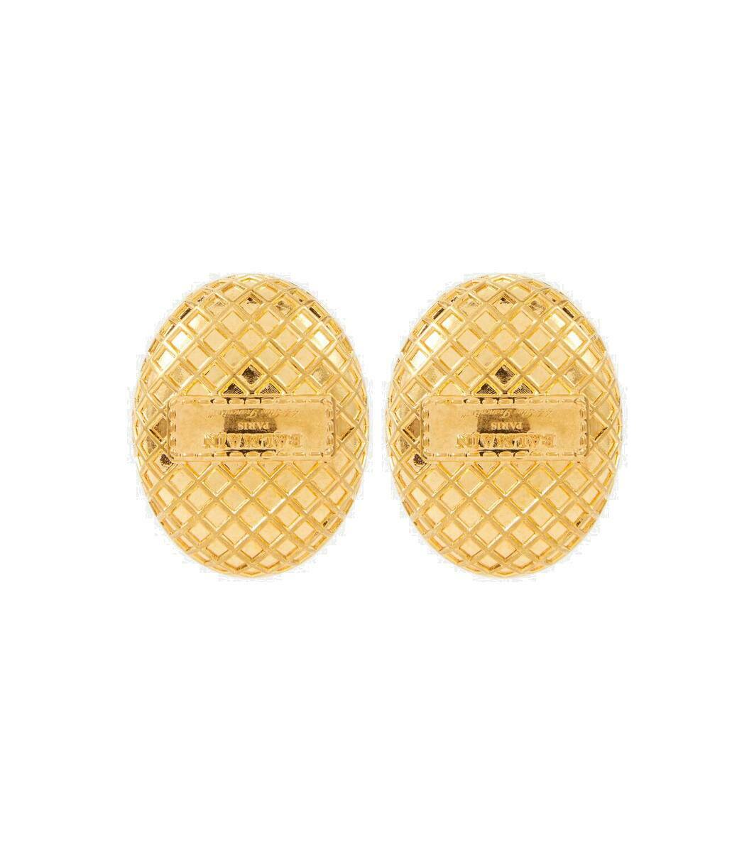 【関税込み】Balmain ゴールド Signature Tubular リング Balmain Signature Tubular ring gold gold - Women | BALMAIN