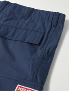 KENZO - Straight-Leg Cotton-Ripstop Cargo Trousers - Blue