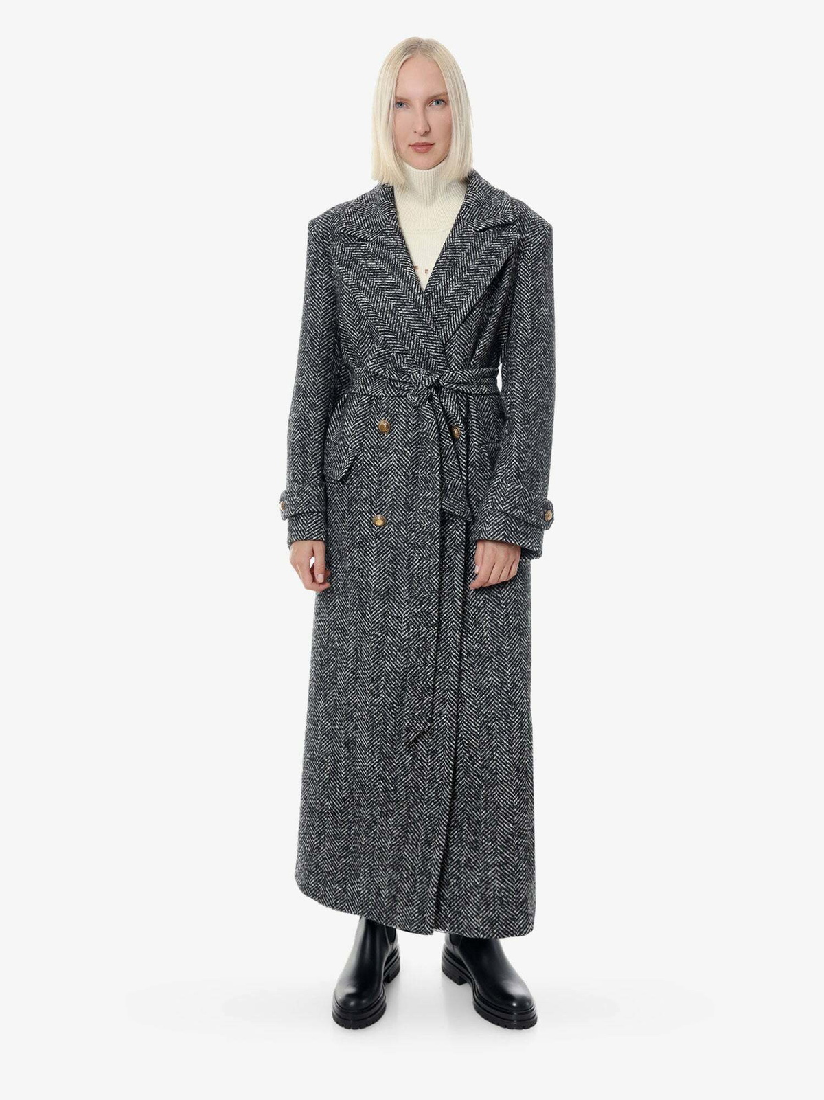 Tagliatore Coat Black Womens Tagliatore