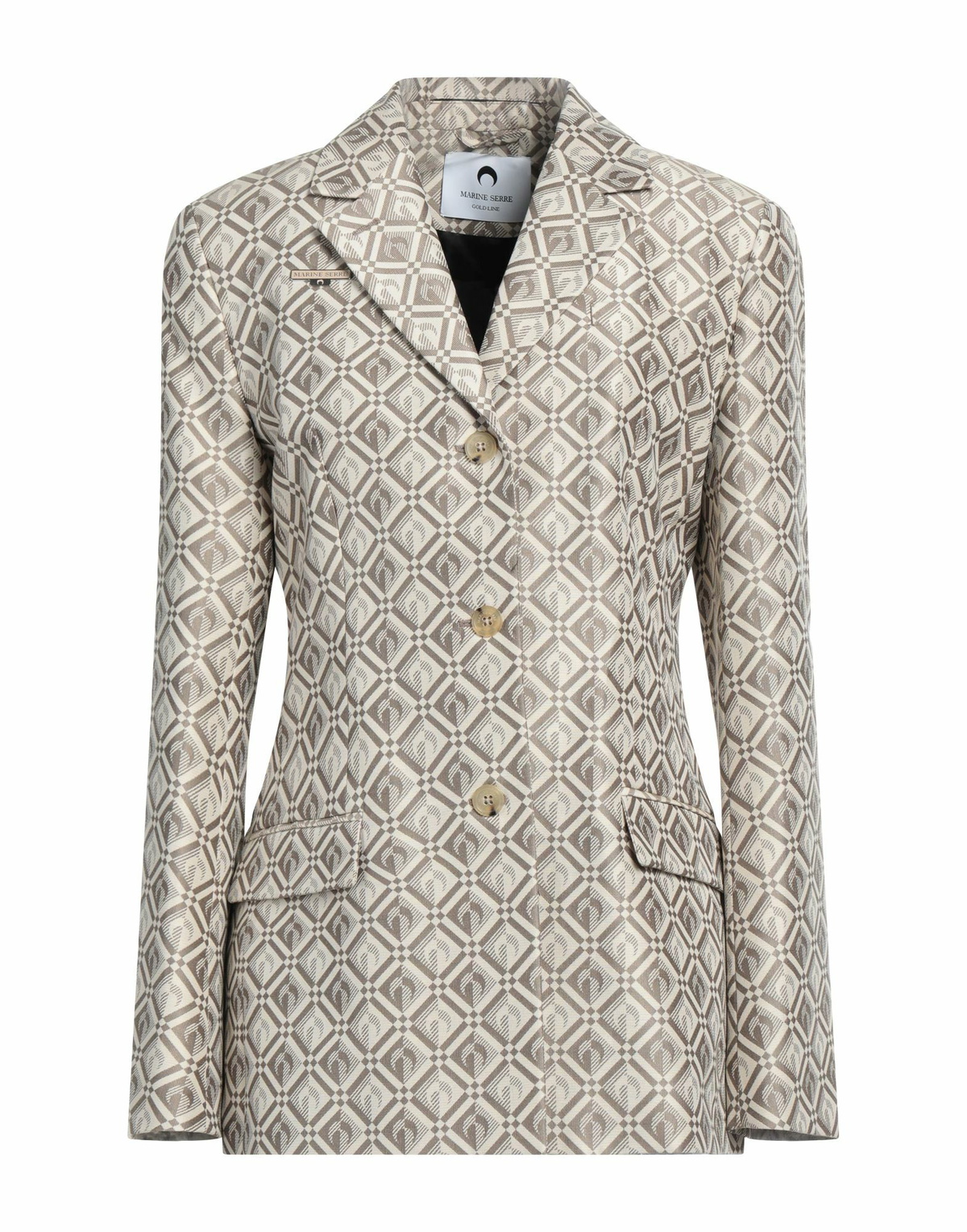 Marine Serre Womens Blazer in Beige