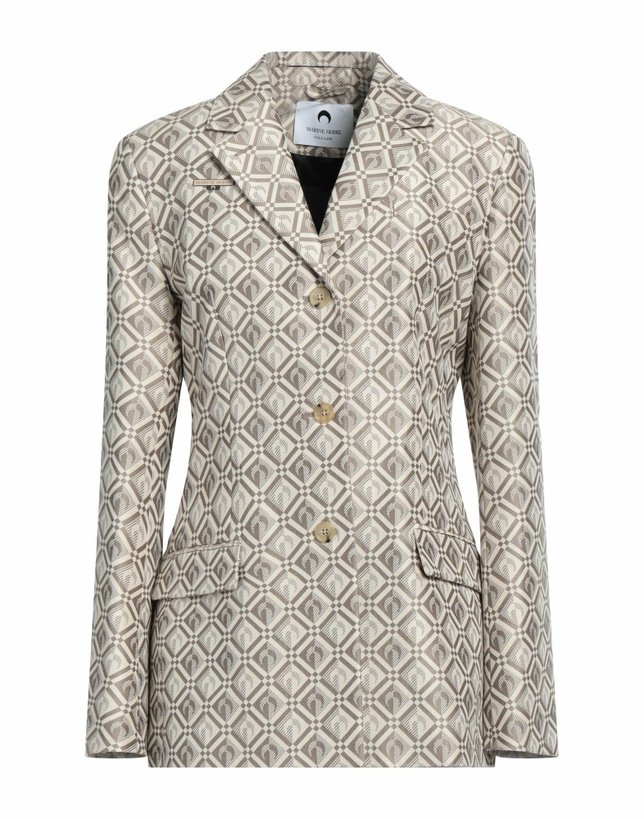 Photo: Marine Serre Womens Blazer in Beige