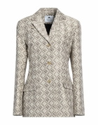 Marine Serre Womens Blazer in Beige