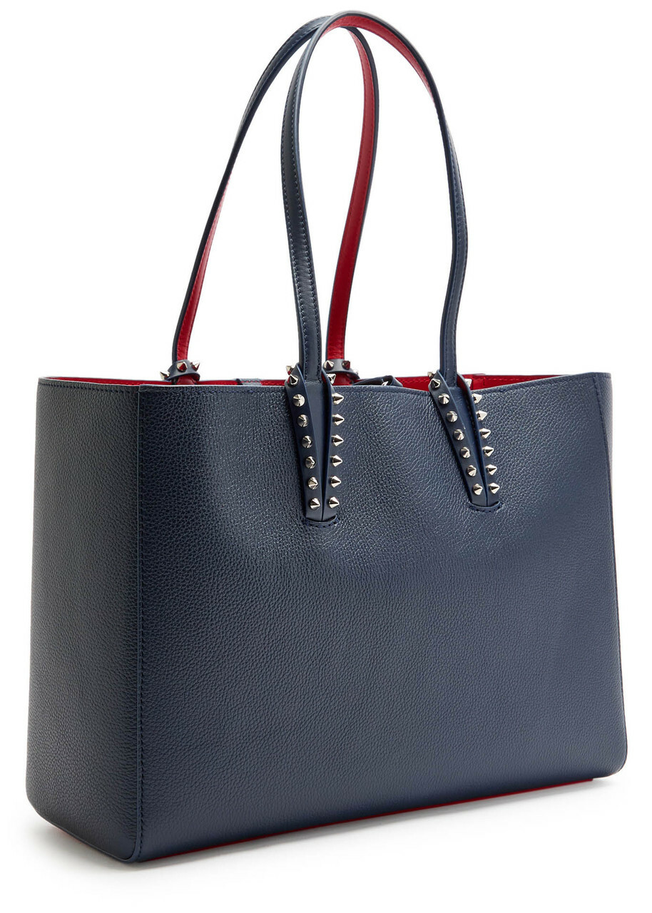 Christian Louboutin Cabata Small Leather Tote - Navy - One Size