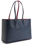 Christian Louboutin Cabata Small Leather Tote - Navy - One Size