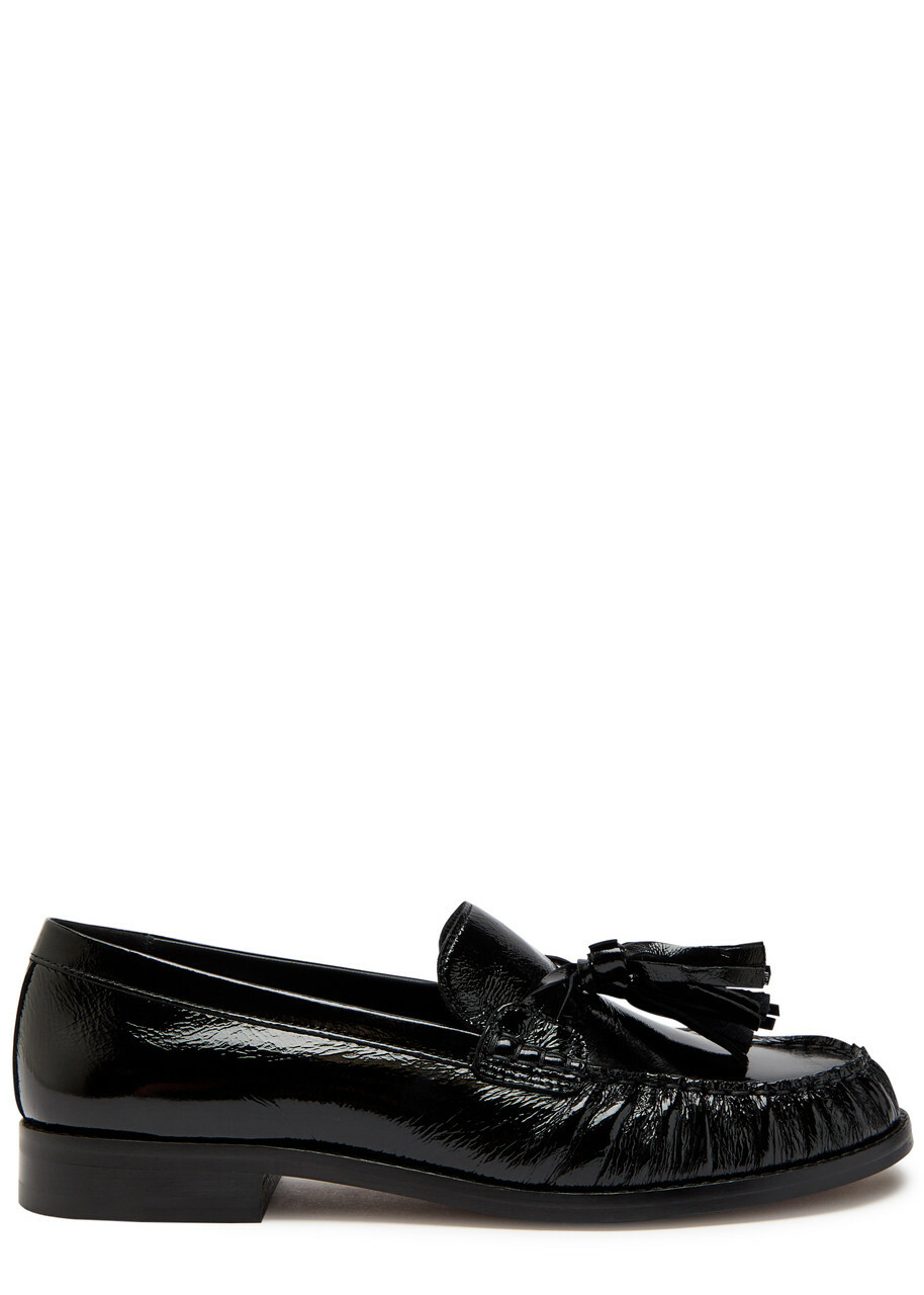 Alohas Marietta Patent Leather Loafers Black