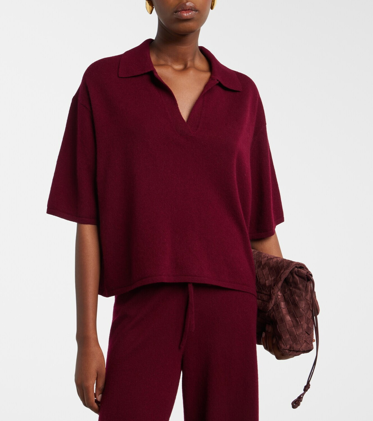 Lisa Yang Neela cashmere polo sweater