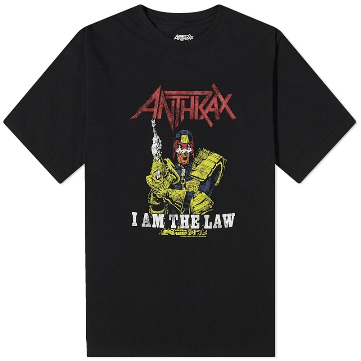 Photo: Neighborhood Men's Anthrax I am the Law T-Shirt in Black