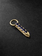 MARIA TASH - Eternity Bar Gold, Diamond and Sapphire Pendant
