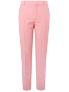 Alexander McQueen - Straight-Leg Wool and Mohair-Blend Suit Trousers - Pink