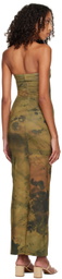 BINYA SSENSE Exclusive Brown Alicia Maxi Dress