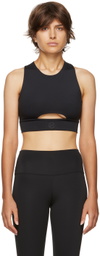 HÉROS Black 'The Cross Crop' Top