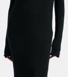 Balenciaga Wool-blend midi dress