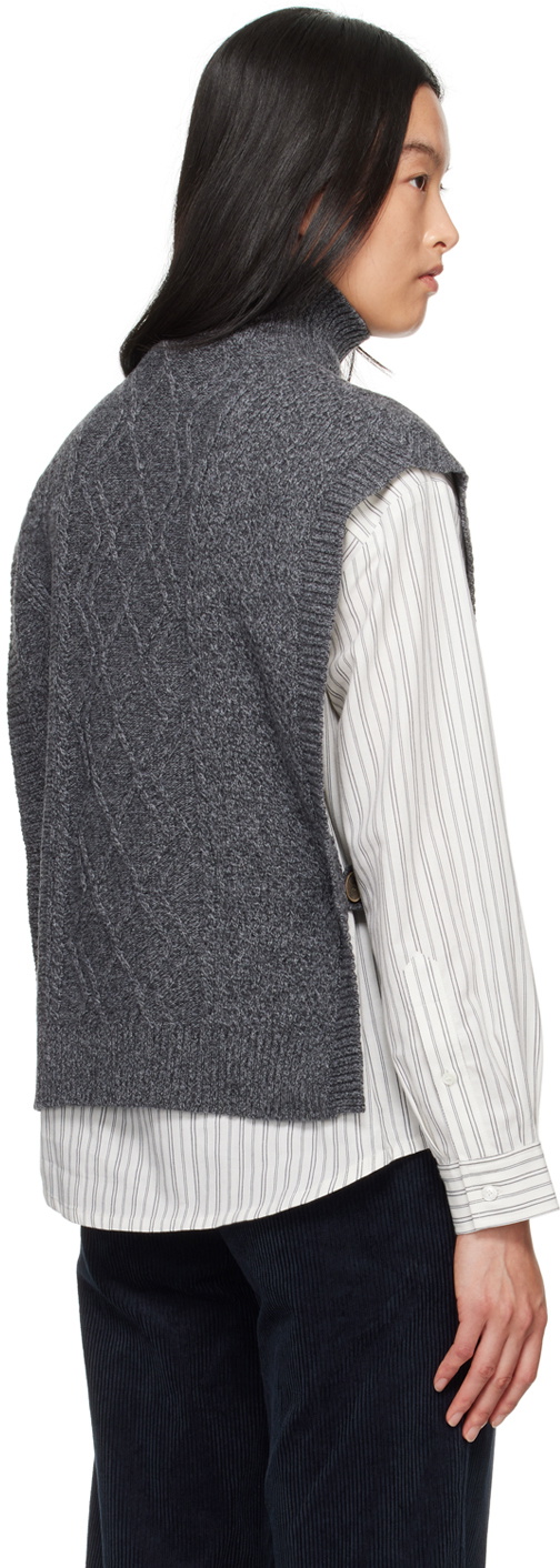A.P.C. Gray Cameron Vest