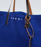 Marni Leather-trimmed tote bag