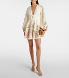 Zimmermann Waverly floral linen minidress